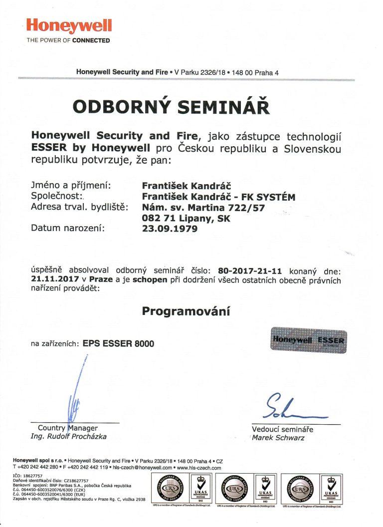 ESSER programovani